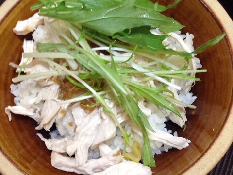 台湾の家庭料理、鶏胸肉のチーロー飯風！